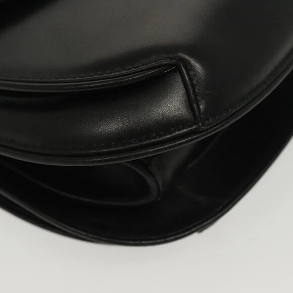 GUCCI Hand Bag Leather Black Gold 000 056 0004 Auth ep10863 - Picture 5 of 16